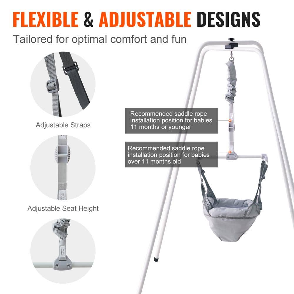 AUSADOM Baby Swing, Electric 5-Speed Baby Bouncer With