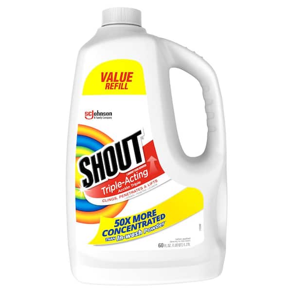 Shout 2-Pack Combo 60 fl. oz. Triple-Acting Liquid Refill Fabric Stain Remover