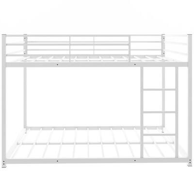 White Metal Bunk Beds Kids Bedroom Furniture The Home Depot