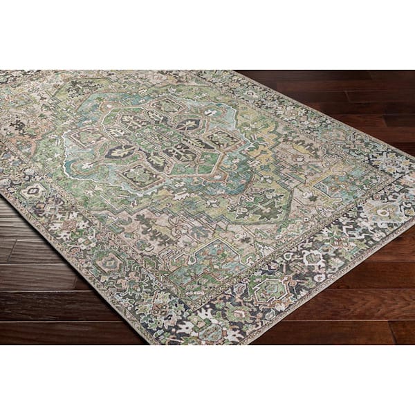 Rhene Dark Doormat 2 ft. x 4 ft. Indoor Area Rug