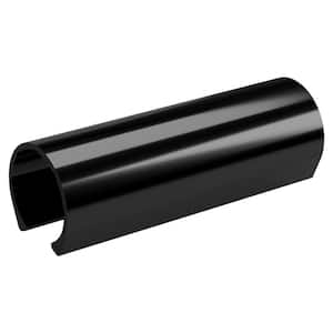 1 in. x 4 in. Black Pipe Clamp Schedule 40 Rigid PVC Material Clip (10-Pack)