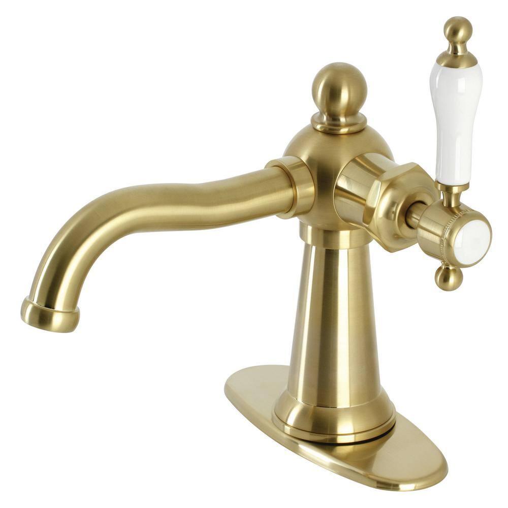 Kingston Brass Nautical Single Hole SingleHandle Bathroom Faucet in