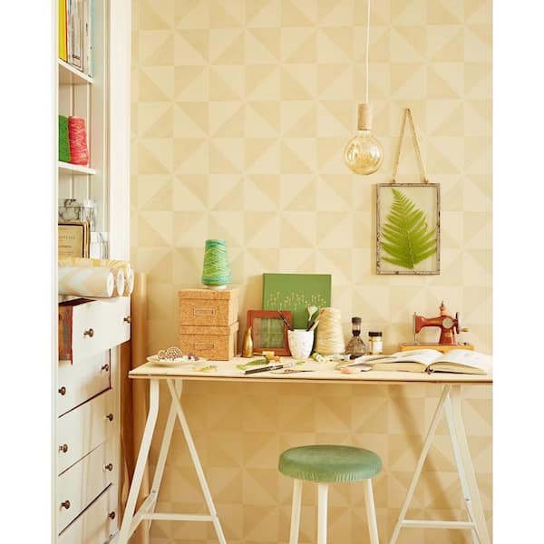 Mont Gold Geometric Wallpaper