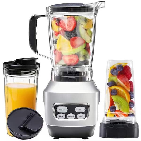 60 oz. Professional ABS Plastic Countertop Smoothie Blender with BPA-Free Portable Cups