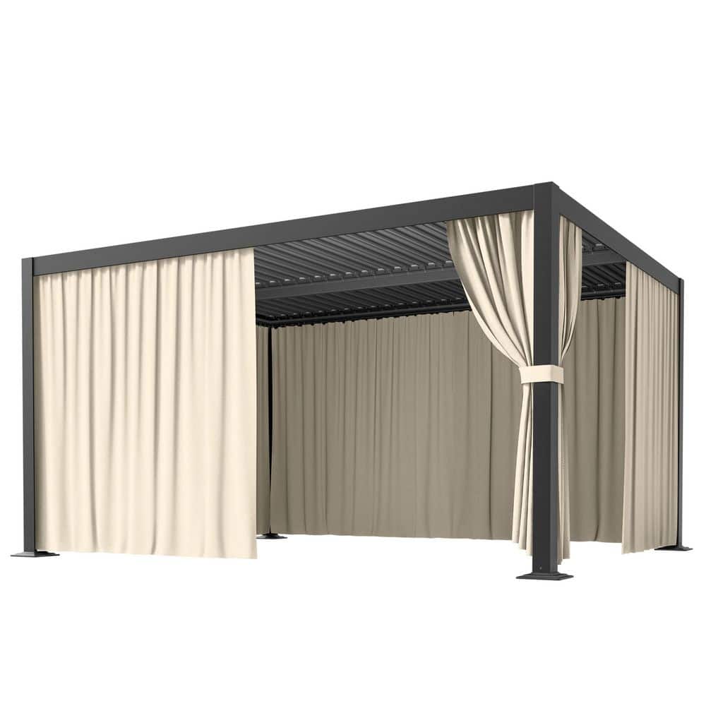 WNP 10 ft. x 13 ft. Universal Outdoor Privacy Curtains, Gazebo