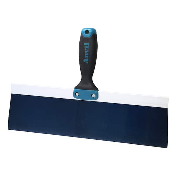 Anvil 14 in. Blue Steel Taping Knife with Soft Grip Handle