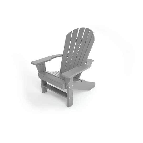 Frog Furnishings Gray Seaside Adirondack Chair