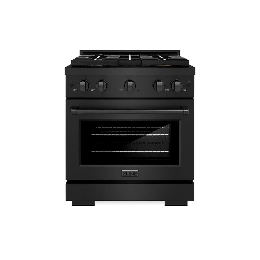 30 in. 4.2 cu. ft. Paramount Gas Range with 4-Burner DuoPro Cooktop and Convection Gas Oven in Black Stainless price history on PriceWatchPro