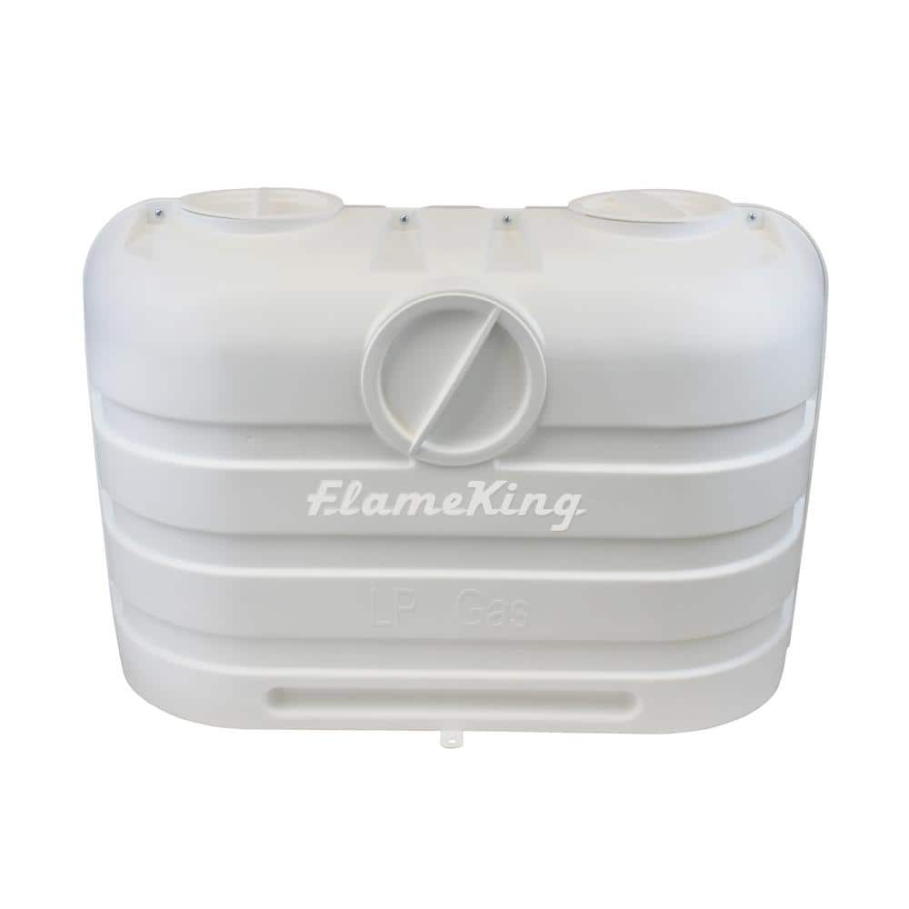 Flame King Heavy-Duty Dual 20 lbs. White Propane Tank Cover for RV, Camper  and Travel Trailer PCC-RV20-WHT - The Home Depot