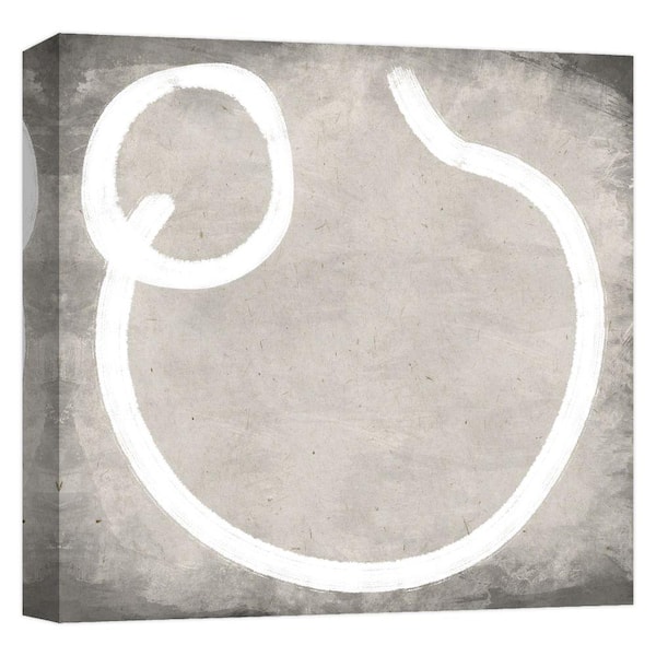 PTM Images ''Brush Curve 3'' Canvas Abstract Wall Art 15 in. x 15 in.