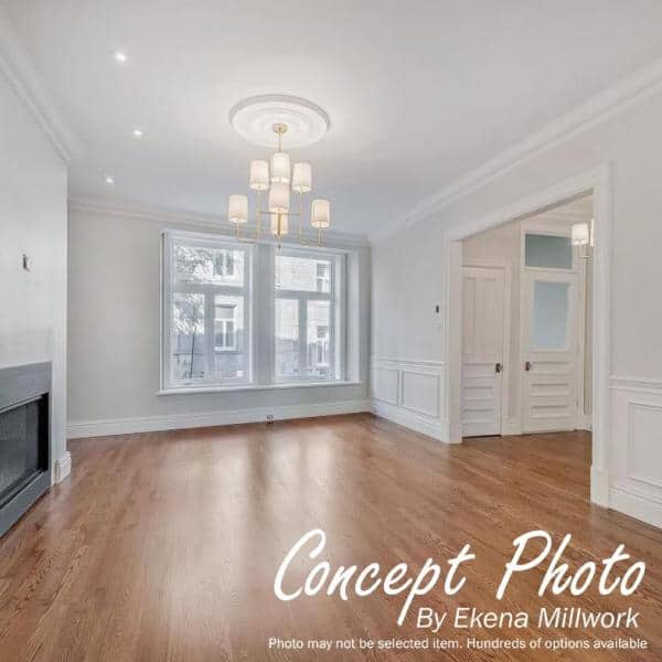 Architectural Primed Gray Polyurethane Baseboard Moulding