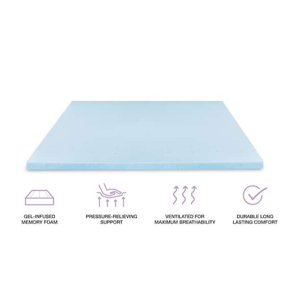 Gel Infused Memory Foam Mattress Topper