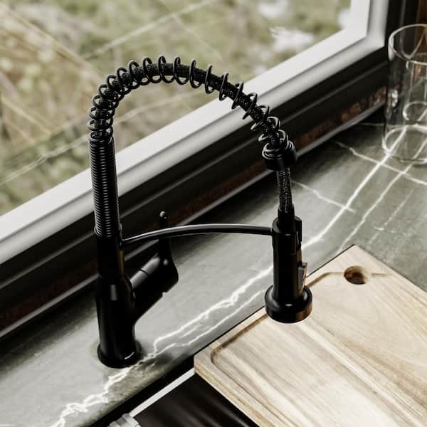 Karran Scottsdale Single Handle Pull Down Sprayer Kitchen Faucet