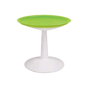 Sprout Green Plastic Round Outdoor Side Table