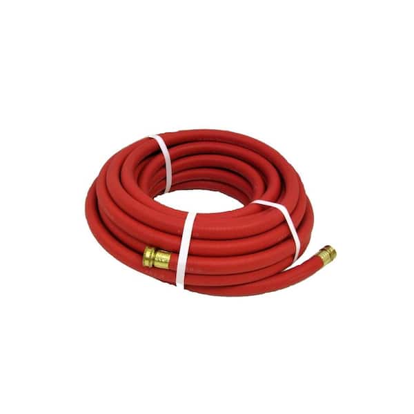 Contractor's Choice Endurance 3/4 in. Dia x 25 ft. Industrial-Grade Red Rubber Garden Hose