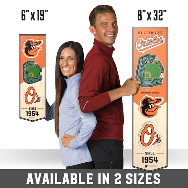 YouTheFan MLB Baltimore Orioles 6 in. x 19 in. 3D Stadium Banner-Oriole  Park at Camden Yards 0953609 - The Home Depot