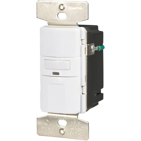 Eaton 1000-Watt 120-Volt Occupancy/Vacancy Sensor Switch, White