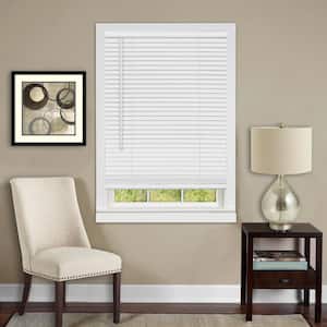 GII Deluxe Sundown White Cordless Room Darkening Vinyl Mini Blind with 1 in. Slats 33 in. W x 64 in. L