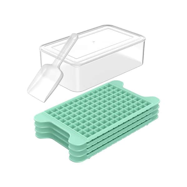 2 PCS Silicone Mini Ice Cube Trays,160 Crushed Ice Cube Molds Easy Release Small Ice Cube For Chilling Whiskey Cocktail,Kitchen Gadgets Stackable Ice Trays - View #5