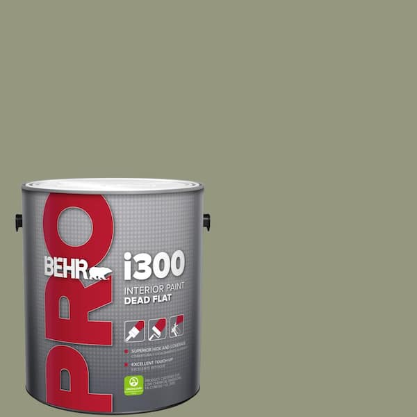 BEHR PRO 1 gal. #S380-5 Milkweed Pod Dead Flat Interior Paint
