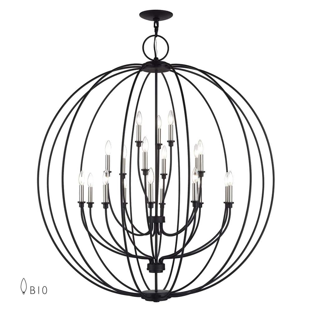 Milana 19-Light Black Chandelier price history on PriceWatchPro