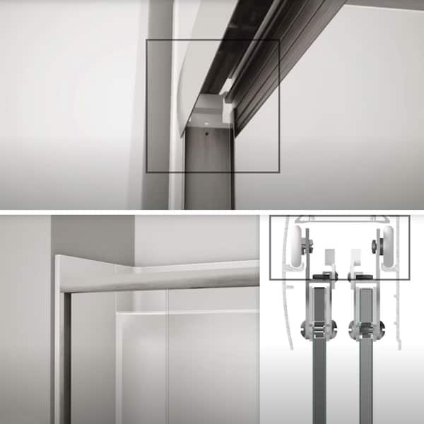 MAAX Aura SC 59 in. x 71 in. Semi-Frameless Sliding Shower