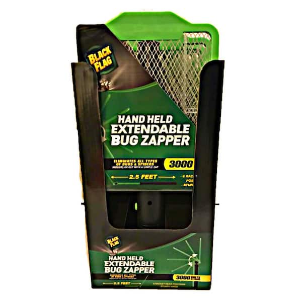 Black Flag Portable Handheld Bug Zapper Insect Killer Racket, Black  ZR-7936-L - The Home Depot