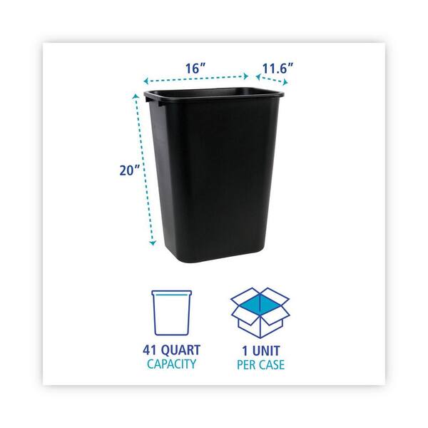 Boardwalk® Recycling Container, 10 Gal, Polypropylene, Blue | Bay Paper
