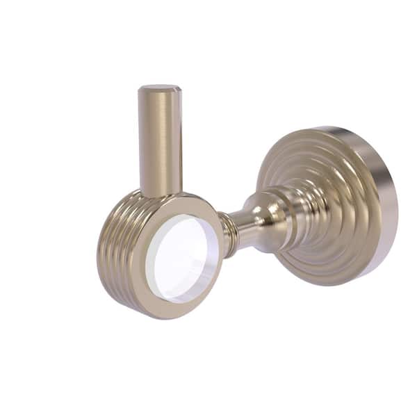 Pacific Grove Collection J-Hook Robe/Towel Hook with Groovy Accents in Antique Pewter