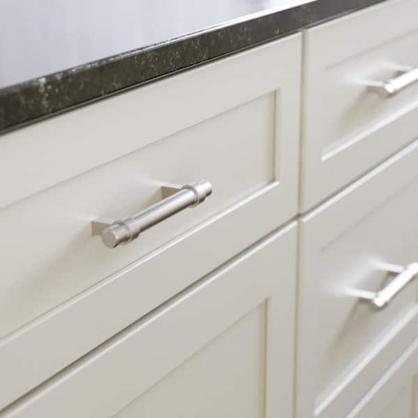 10-Pack Simple Wrapped Bar 3-3/4 in. (96 mm) Classic Cabinet Drawer Pulls in Stainless Steel