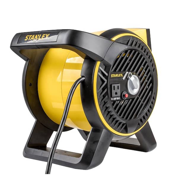 Stanley Pivoting High-Velocity Fan with Outlet ST-310A-120 - The Home Depot