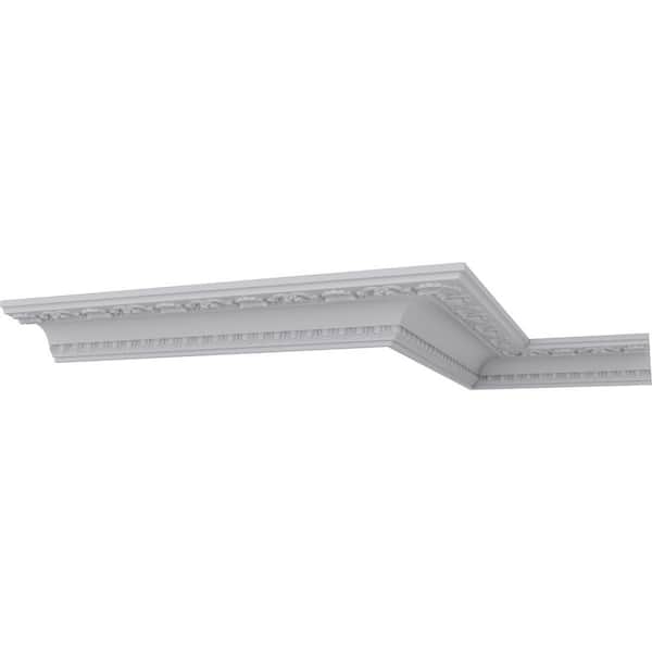 Ekena Millwork 2-3/4 in. x 5-1/8 in. x 94-1/2 in. Polyurethane Artis with Shells Crown Moulding
