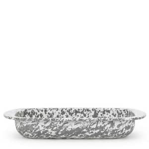 Grey Swirl 4.5 qt. Enamelware Baking Pan