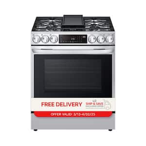 6.3 cu. ft. Slide-in Gas Range with EasyClean, Instaview and Air Fry in Printproof Stainless Steel