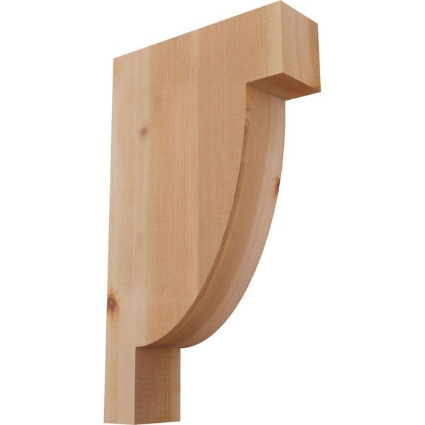 Ekena Millwork 3-1/2 in. x 12 in. x 20 in. Western Red Cedar Alpine Smooth Corbel