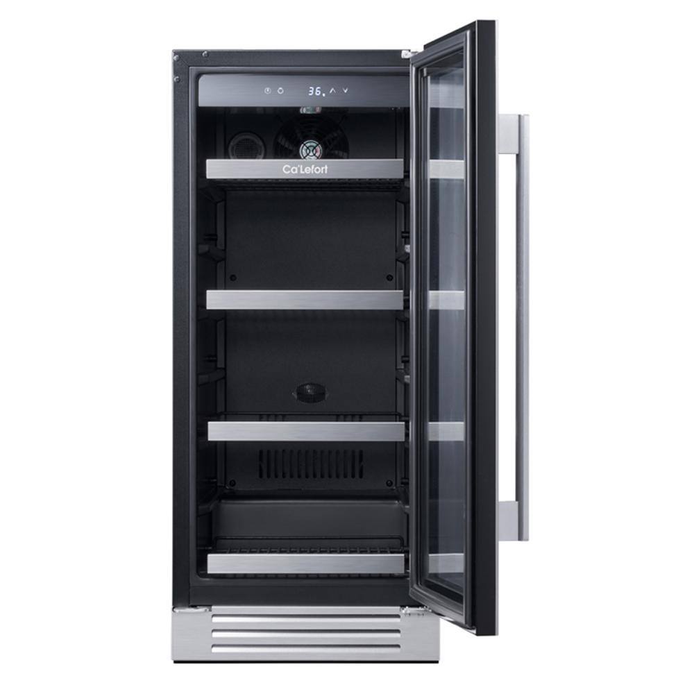 30 in. Dual Zone 200-Cans Beverage Cooler Built-In or Freestanding Fridge Side-by-Side Refrigerators Frost Free in Black