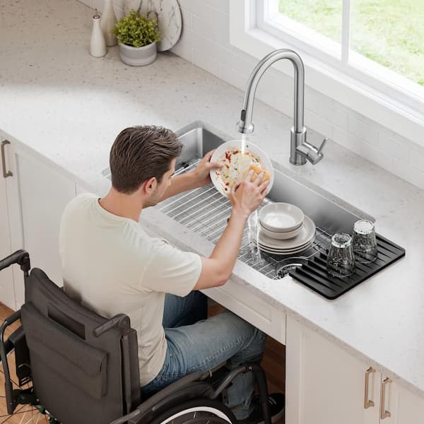 KRAUS Fairlane 33 ADA Compliant Undermount Single Bowl 18