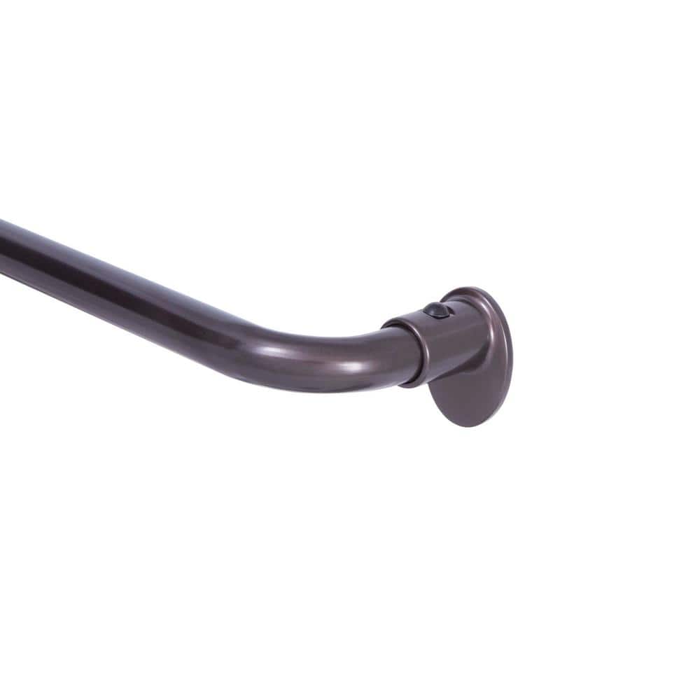Basics Room Darkening Blackout Curtain Rod 28" to 48" Dark Bronze Espresso 