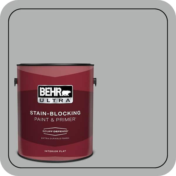 BEHR ULTRA 1 gal. #PPU26-08 Silverstone Extra Durable Flat Interior Paint & Primer
