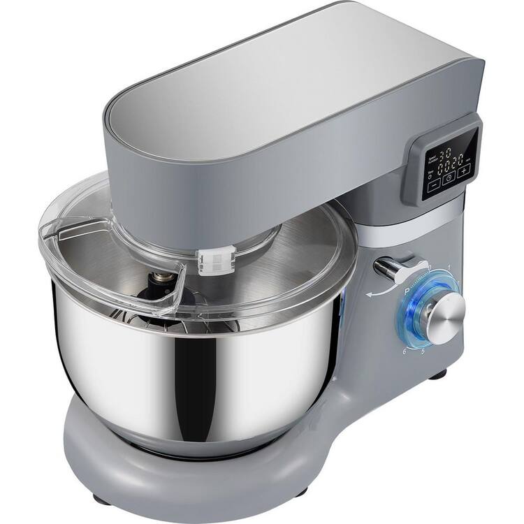 SKYSHALO Stand Mixer 660W Electric Dough Mixer with 6 Speeds LCD Screen Timing Tilt-Head Food Mixer 5.8 Qt Stainless Steel Bowl