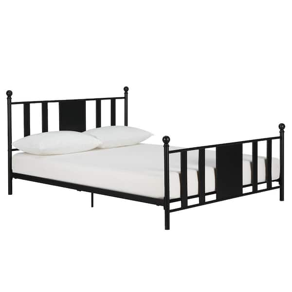 DHP Lila Black Metal Frame Full Size Platform Bed DE42565 - The Home Depot