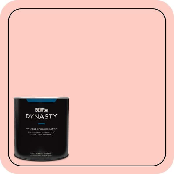 BEHR DYNASTY 1 qt. #190C-2 Full Bloom Satin Enamel Interior Stain-Blocking Paint and Primer