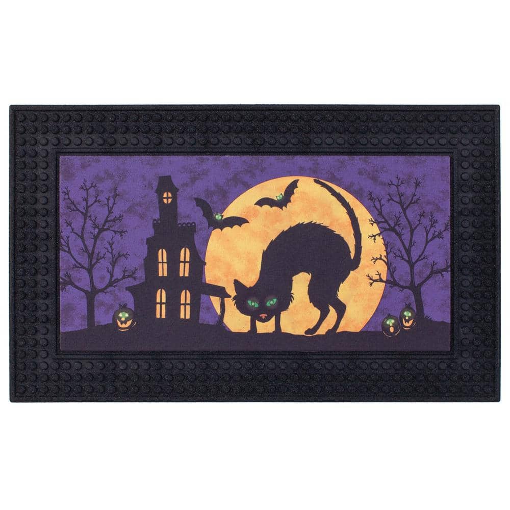 Home Accents Holiday LED Music Haunted Halloween Cat 18 in. x 30 in