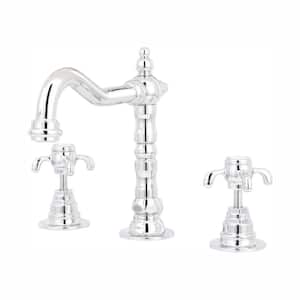 Ornellaia 8 in. Widespread 2-Handle Mid-Arc Bathroom Faucet in Chrome