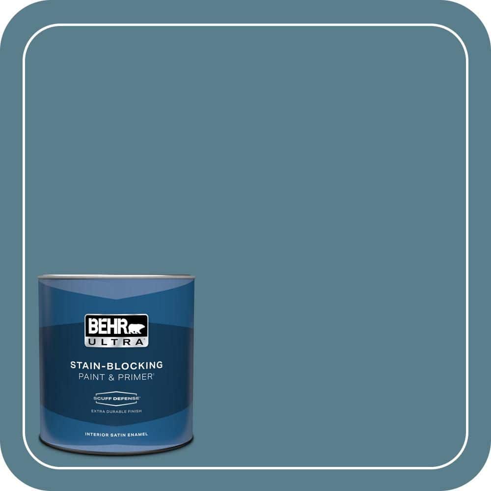1 qt. Home Decorators Collection #HDC-FL14-11 Cotton Denim Extra Durable Satin Enamel Interior Paint & Primer price history on PriceWatchPro