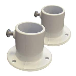 Aluminum Deck Flanges for Above Ground Pool Ladder (2-Piece)