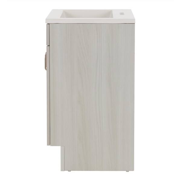 Glacier Bay Arla 25 in. Single Sink Elm Sky Freestanding Bath