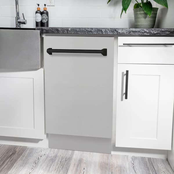 Autograph Edition 18 in. Top Control 8-Cycle Tall Tub Dishwasher with 3rd Rack in Stainless Steel & Matte Black