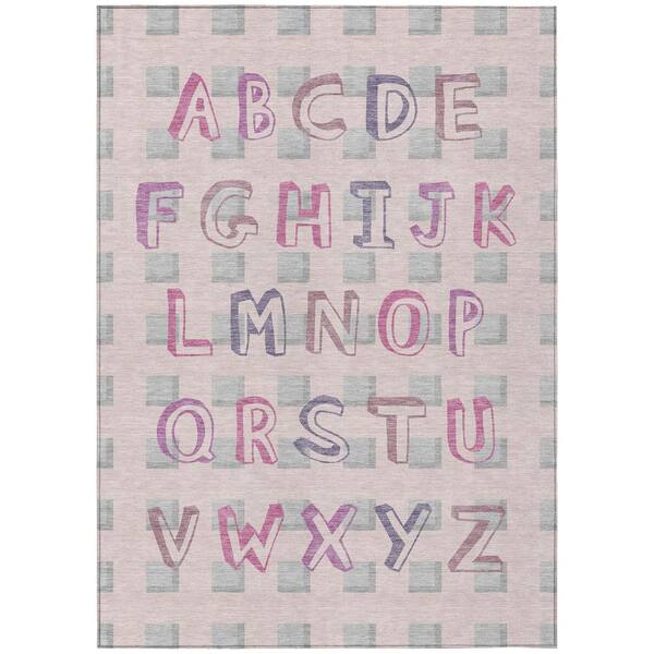 Chantille Machine Washable Indoor/Outdoor Abstract ACN2827 Pink 5 ft. x 7 ft. 6 in. Area Rug