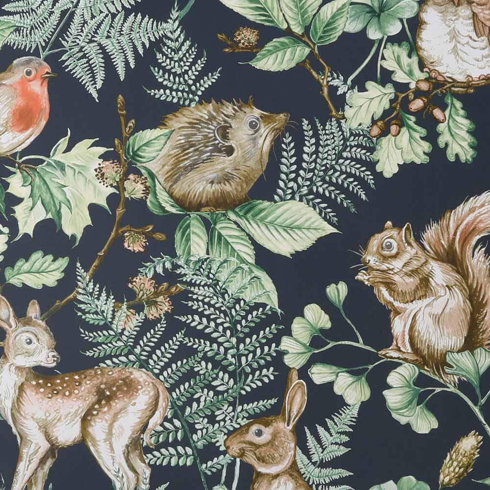 THE ENCHANTED WOODLAND Green Wallpaper  Designer Collection  Wallpaper   Products